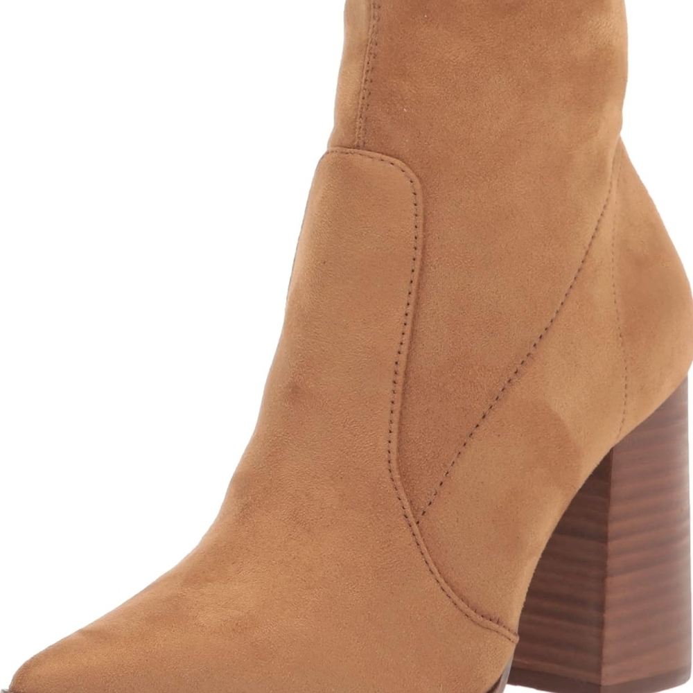 Steve Madden. Block Heel Suede Bootie